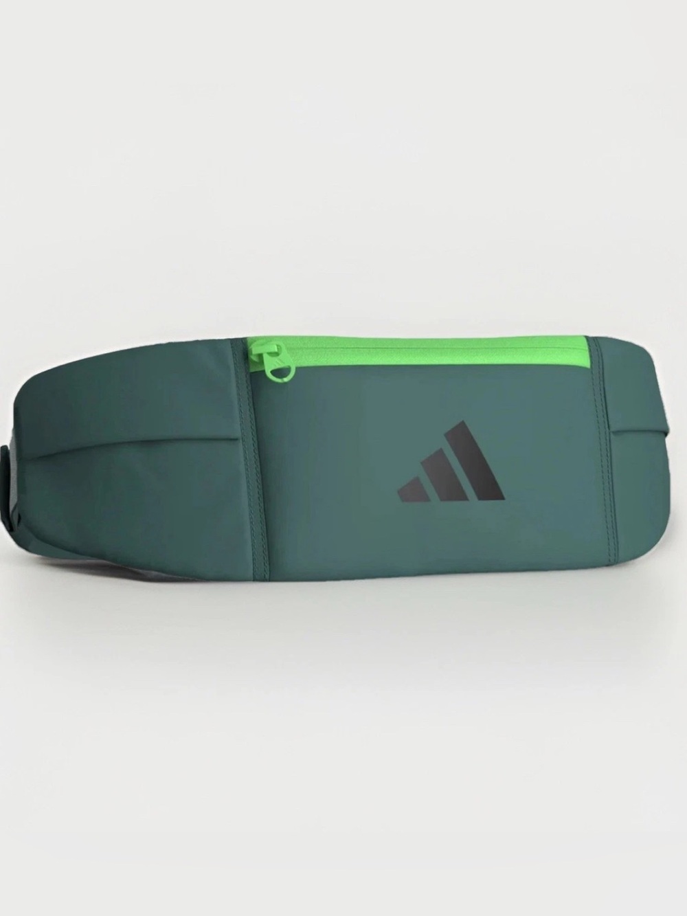 Adidas Pacer Running Waist Pack Teal Green Lime Burst Adjustable Pockets Stretch